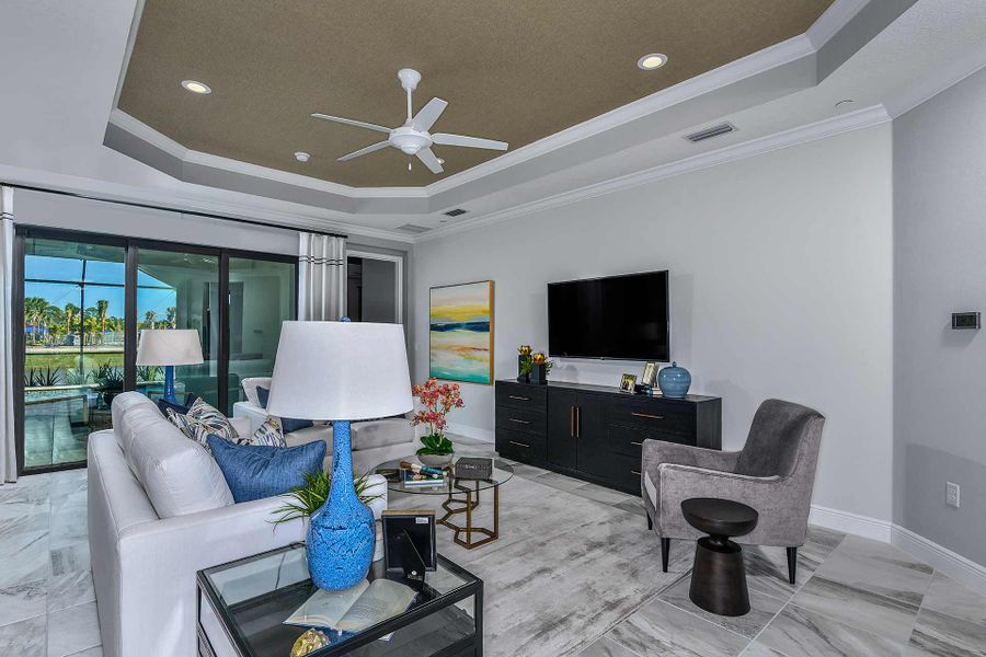 Representative furnished interior of a home built from the White Star by Neal Communities in Verandah, Fort Myers (Image 4).