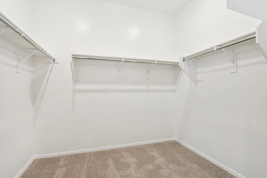 Primary walk in closet