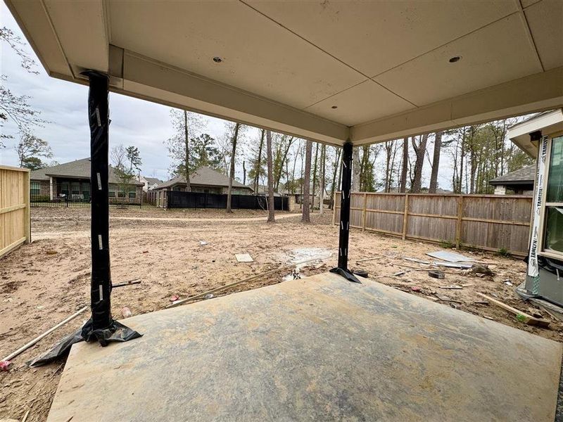 Huge covered patio for all the grilling and gatherings!