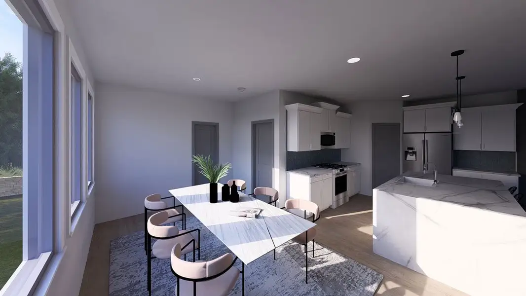 Furnished interior view inside a new home in Townsen Landing, Humble (Image 6).