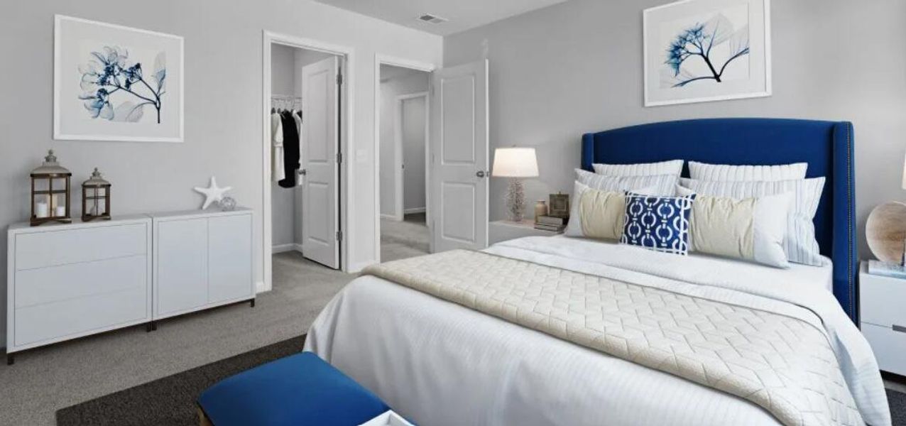 Furnished interior view inside a new home in Limehouse Farms, Summerville (Image 12). Furnished interior view inside a new home in Limehouse Farms, Summerville (Image 12).