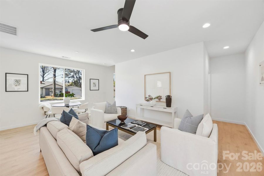 Furnished interior view inside a new home in , Charlotte (Image 18).