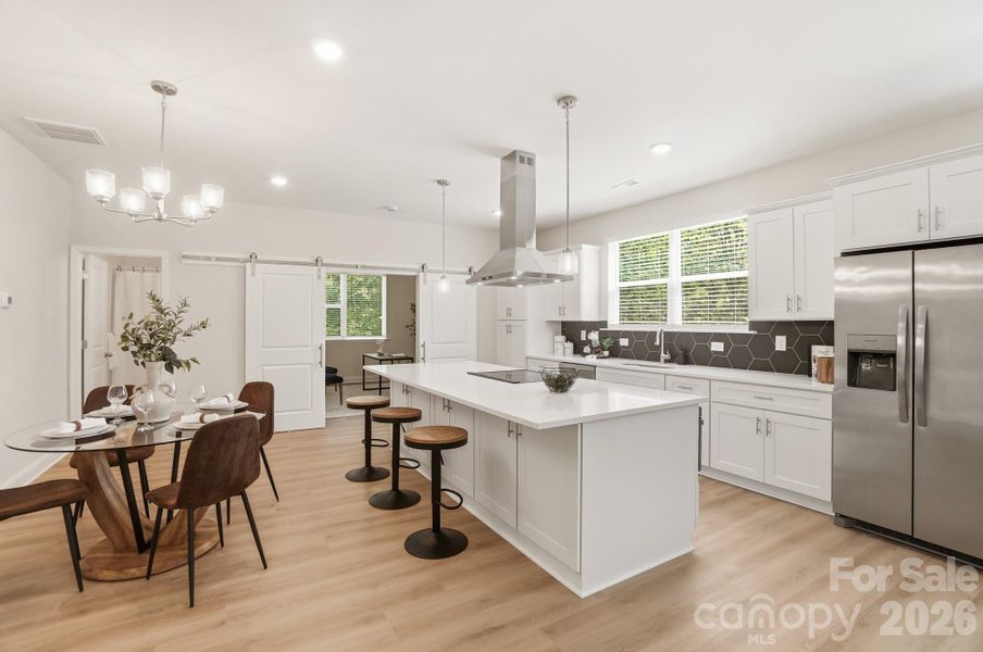 Furnished interior view inside a new home in , Charlotte (Image 17).
