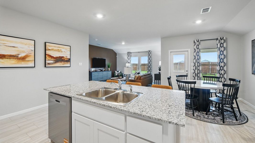 Furnished interior view inside a new home in Lonestar at Liberty Trails, Fort Worth (Image 5).