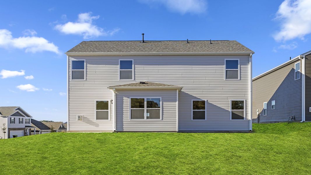 Exterior details and patio area of a home in Durbin Meadows Traditions, Fountain Inn (Image 3). Exterior details and patio area of a home in Durbin Meadows Traditions, Fountain Inn (Image 3).