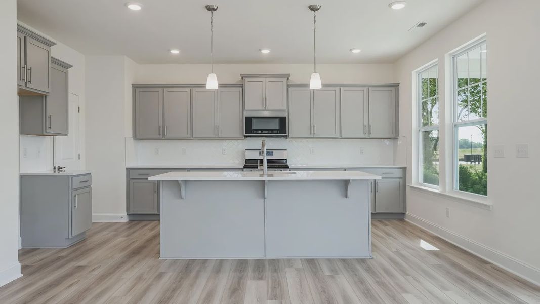 Furnished interior view inside a new home in Station Pointe, Angier (Image 7).