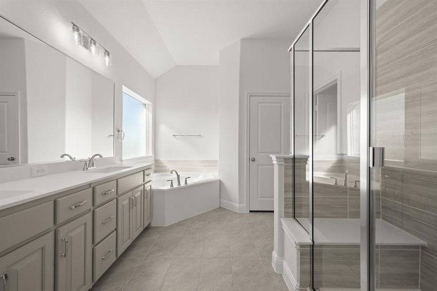 Furnished interior view inside a new home in Myrtle Creek, Waxahachie (Image 13). Furnished interior view inside a new home in Myrtle Creek, Waxahachie (Image 13).