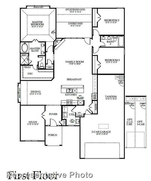 2D floor plan layout of this home in River Ranch, Van Alstyne, TX (Image 5). 2D floor plan layout of this home in River Ranch, Van Alstyne, TX (Image 5).
