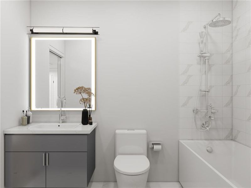 Furnished interior view inside a new home in , Cumming (Image 12).