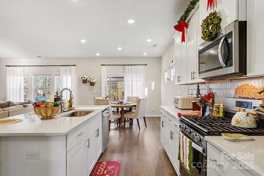 Furnished interior view inside a new home in Shepherds Landing, Mooresville (Image 10).