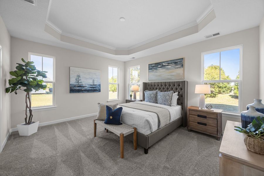 Furnished interior view inside a new home in Belmont at Albemarle, Hertford (Image 6). Furnished interior view inside a new home in Belmont at Albemarle, Hertford (Image 6).