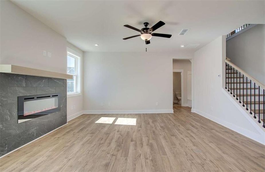 Spacious, unfurnished interior of a new home in The Paddocks at Doc Hughes, Buford (Image 30).