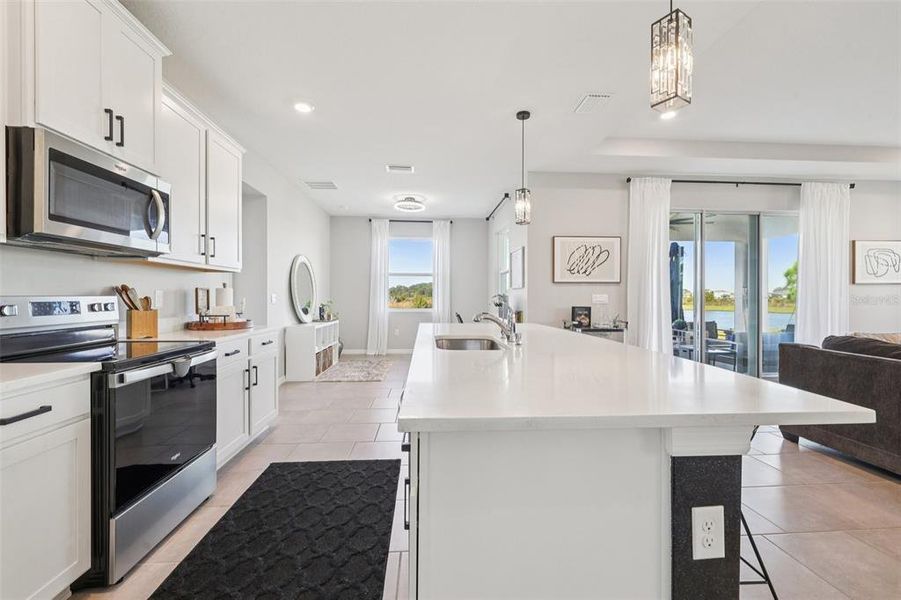 Furnished interior view inside a new home in , San Antonio (Image 43). Furnished interior view inside a new home in , San Antonio (Image 43).