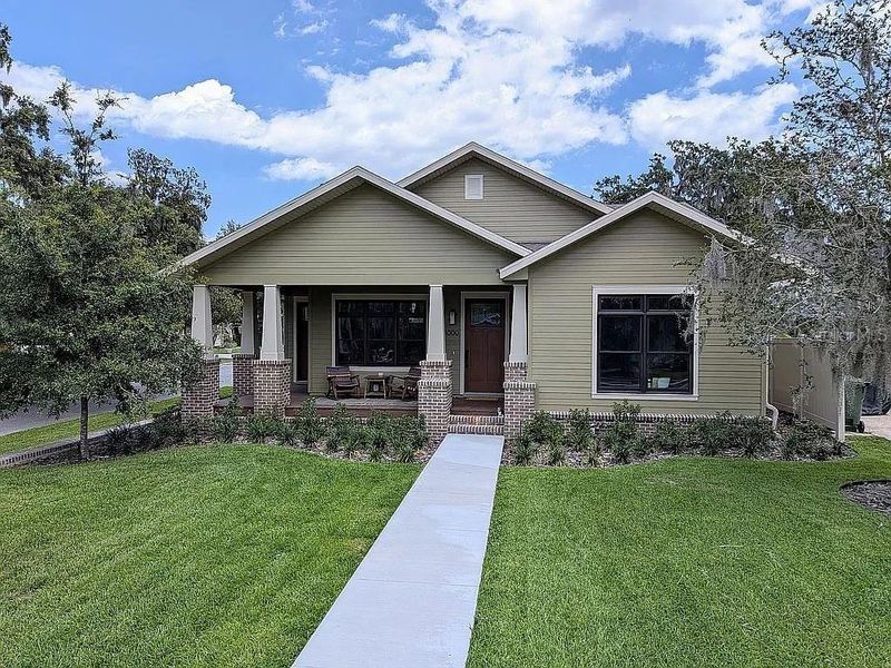 Front of home looking East