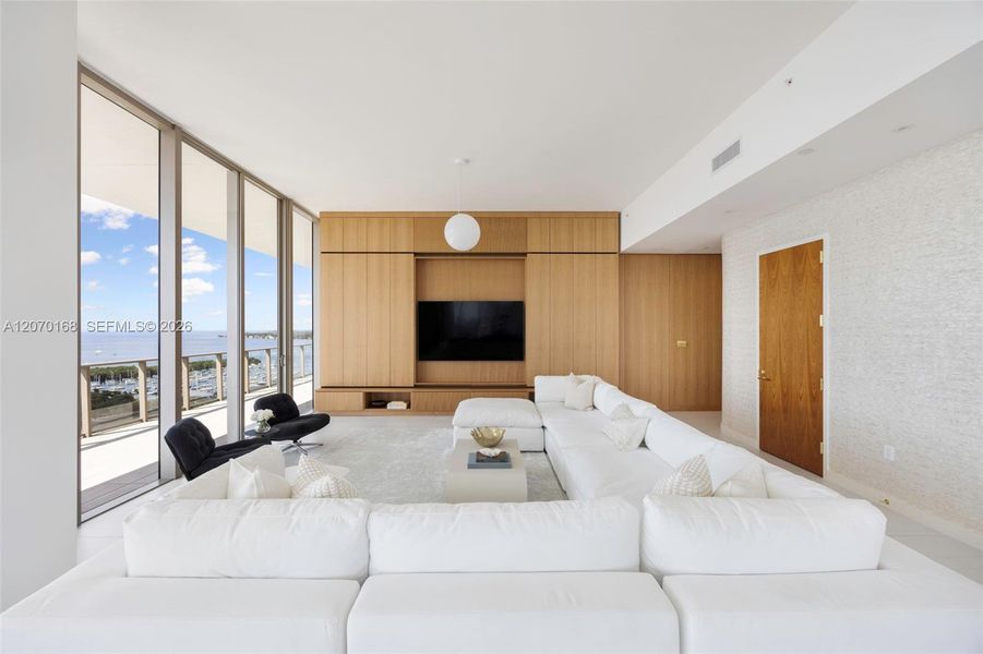 Furnished interior view inside a new home in , Miami (Image 34). Furnished interior view inside a new home in , Miami (Image 34).