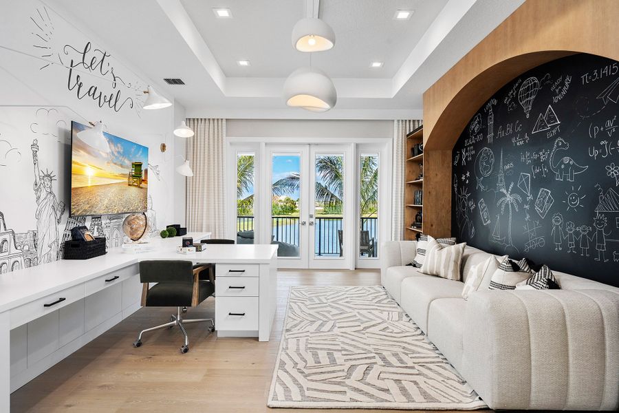Representative furnished interior of a home built from the Solaris by GL Homes in Apex at Avenir, Palm Beach Gardens (Image 10).