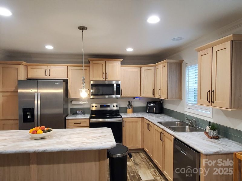 Furnished interior view inside a new home in , Olin (Image 11).