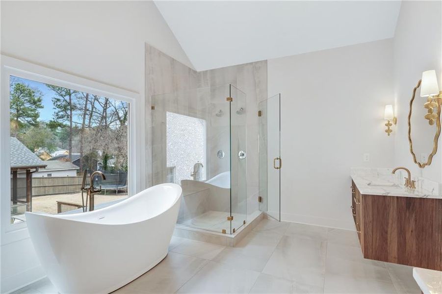 Furnished interior view inside a new home in , Atlanta (Image 8).