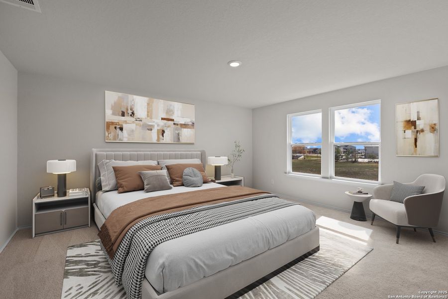 Furnished interior view inside a new home in , San Antonio (Image 3).