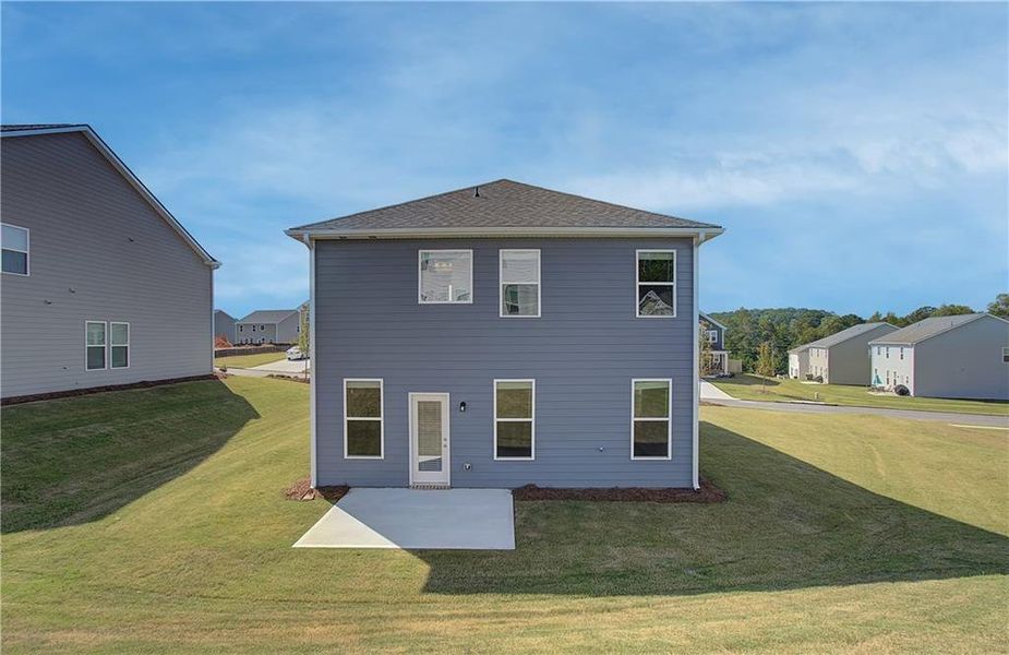 Exterior details and patio area of a home in Chapel Hill, Newnan (Image 3).