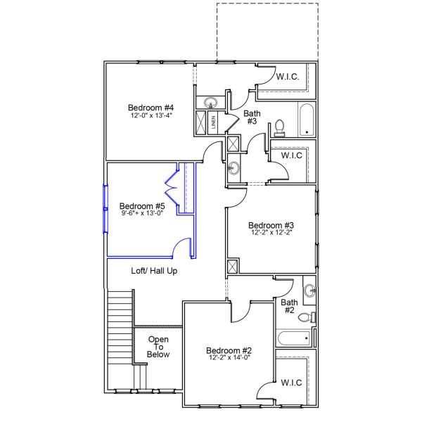 2D floor plan layout of this home in Pineland Preserve, Summerville, SC (Image 3).
