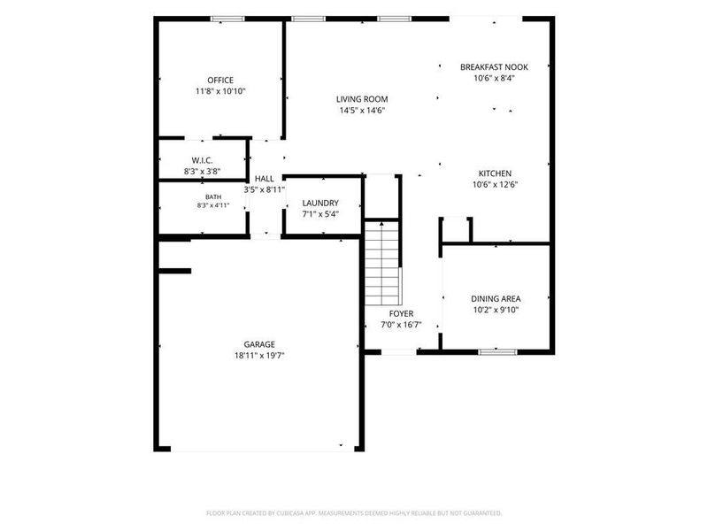 2D floor plan layout of this home in Kingston Park, Kingston, GA (Image 5).