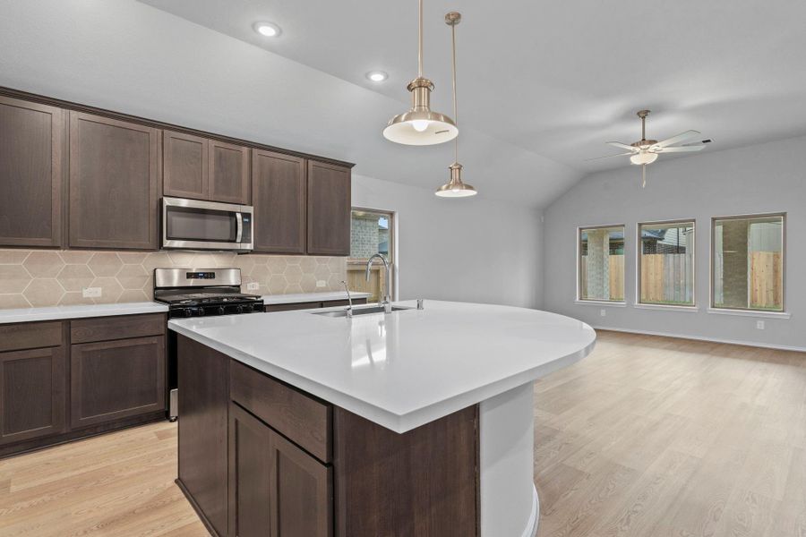 Furnished interior view inside a new home in , Spring (Image 12).