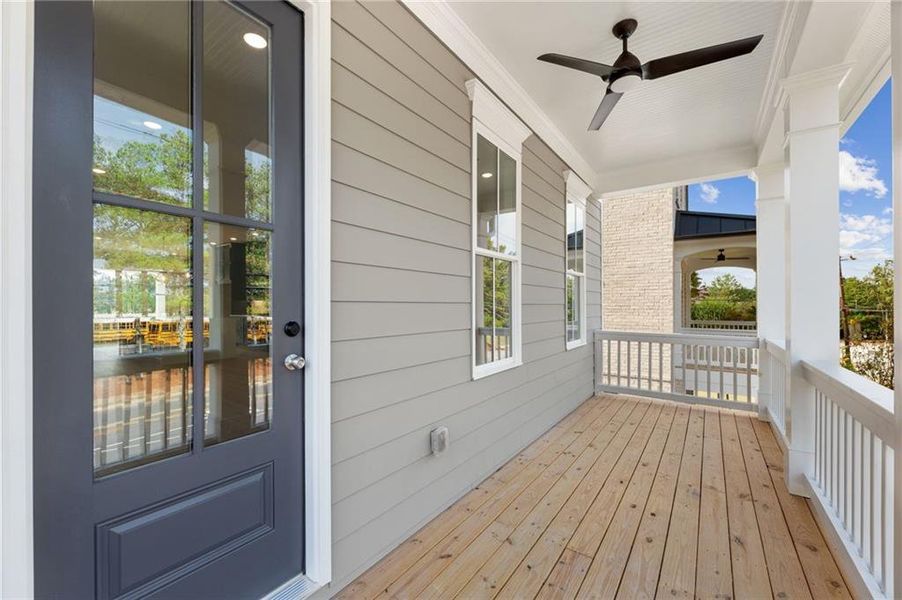 Exterior details and patio area of a home in Archerfield, Smyrna (Image 19).