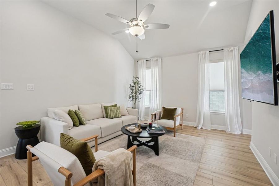 Furnished interior view inside a new home in Symmetry 37s, Frisco (Image 21).