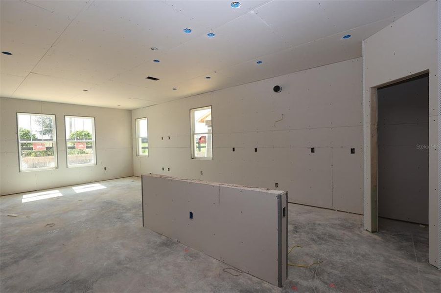 In-progress construction of a new home in Lake Star at Ovation, Winter Garden, FL (Image 19).