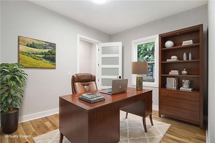 Furnished interior view inside a new home in , Atlanta (Image 19). Furnished interior view inside a new home in , Atlanta (Image 19).