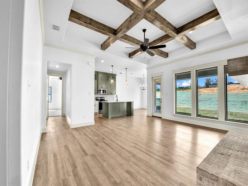 Furnished interior view inside a new home in The Ranches at Valley View, Springtown (Image 15). Furnished interior view inside a new home in The Ranches at Valley View, Springtown (Image 15).