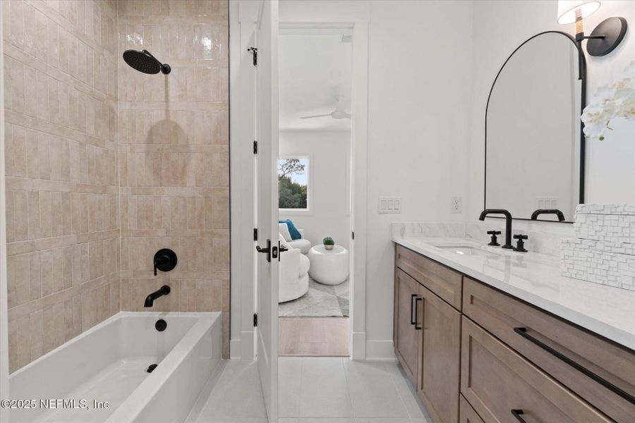 Furnished interior view inside a new home in , Jacksonville Beach (Image 35). Furnished interior view inside a new home in , Jacksonville Beach (Image 35).