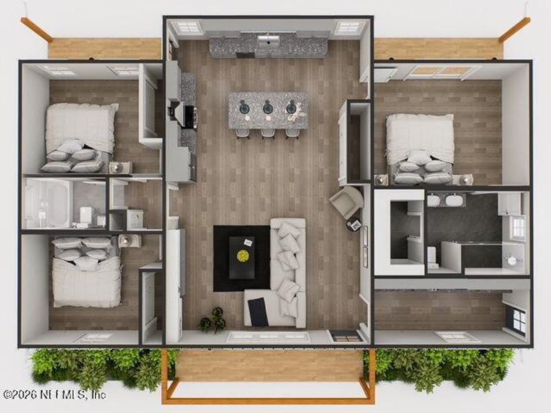 2D floor plan layout of this home in , Satsuma, FL (Image 5).