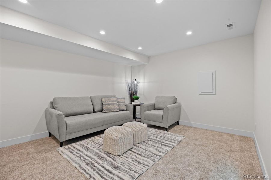 Furnished interior view inside a new home in , Denver (Image 28). Furnished interior view inside a new home in , Denver (Image 28).