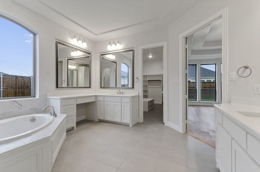 Representative furnished interior of a home built from the Biltmore by Landon Homes in Lexington Frisco, Frisco (Image 7).