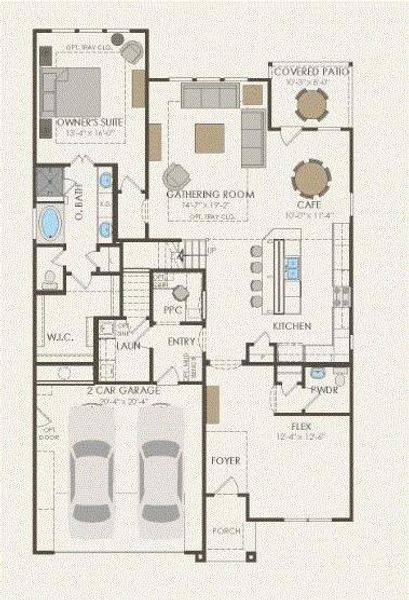 Pulte Homes, Caldwell floor plan