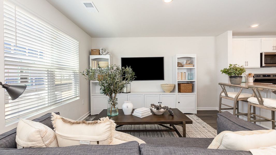 Furnished interior view inside a new home in The Cove at Glenns Bay, Surfside Beach (Image 3). Furnished interior view inside a new home in The Cove at Glenns Bay, Surfside Beach (Image 3).