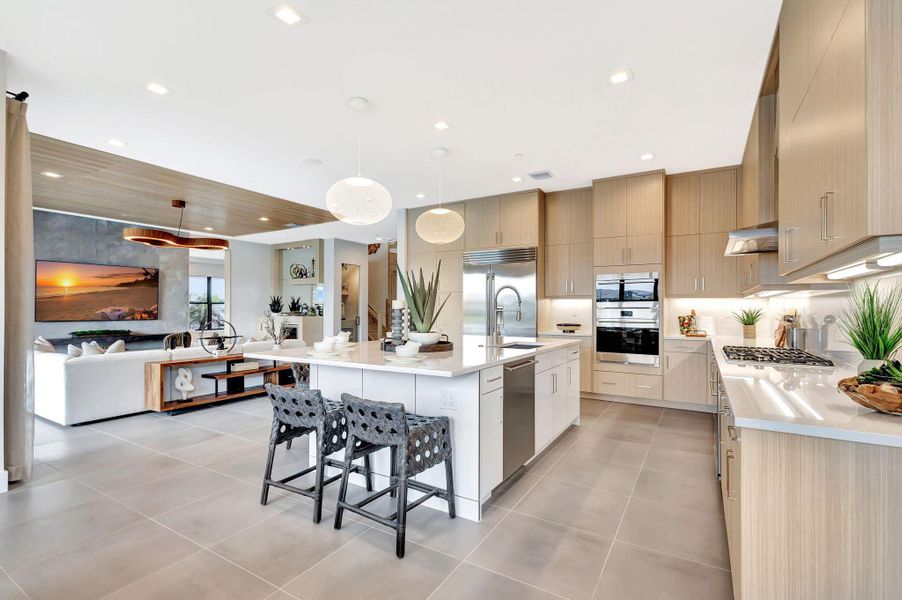 Furnished interior view inside a new home in Apex at Avenir, Palm Beach Gardens (Image 35).
