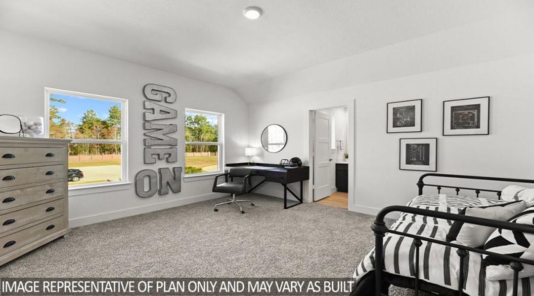 Furnished interior view inside a new home in Silverthorne, Conroe (Image 6).