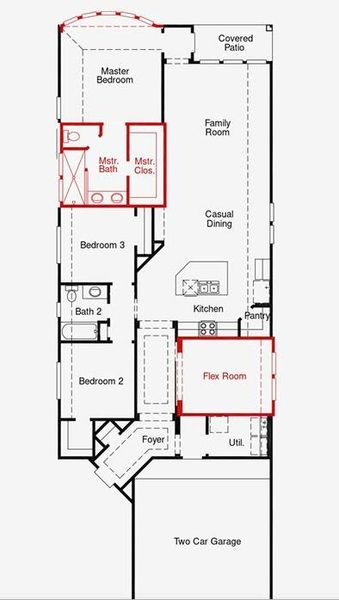 2D floor plan layout of this home in The Trails, New Caney, TX (Image 4). 2D floor plan layout of this home in The Trails, New Caney, TX (Image 4).