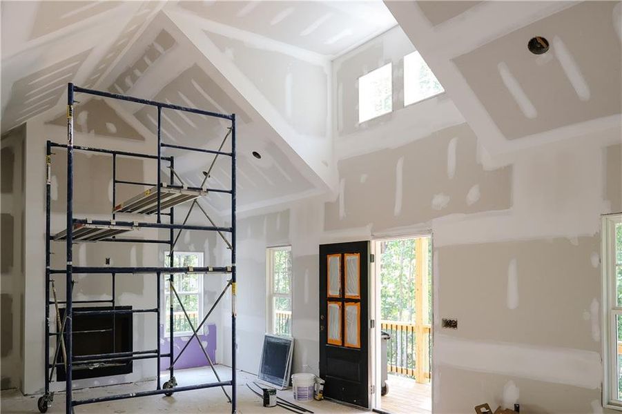 In-progress construction of a new home in , Dahlonega, GA (Image 6).