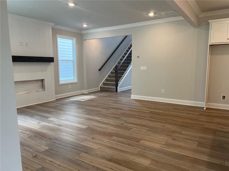 Spacious, unfurnished interior of a new home in Crofton Place Enclave, Snellville (Image 23). Spacious, unfurnished interior of a new home in Crofton Place Enclave, Snellville (Image 23).