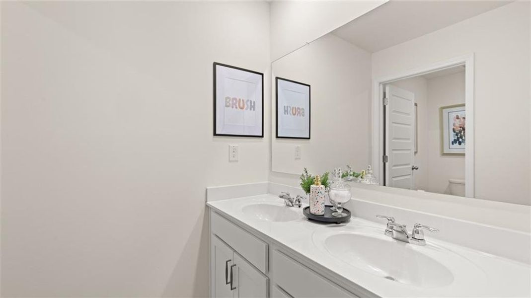 Furnished interior view inside a new home in Kingston Ranch at Lake Oconee, Buckhead (Image 46).
