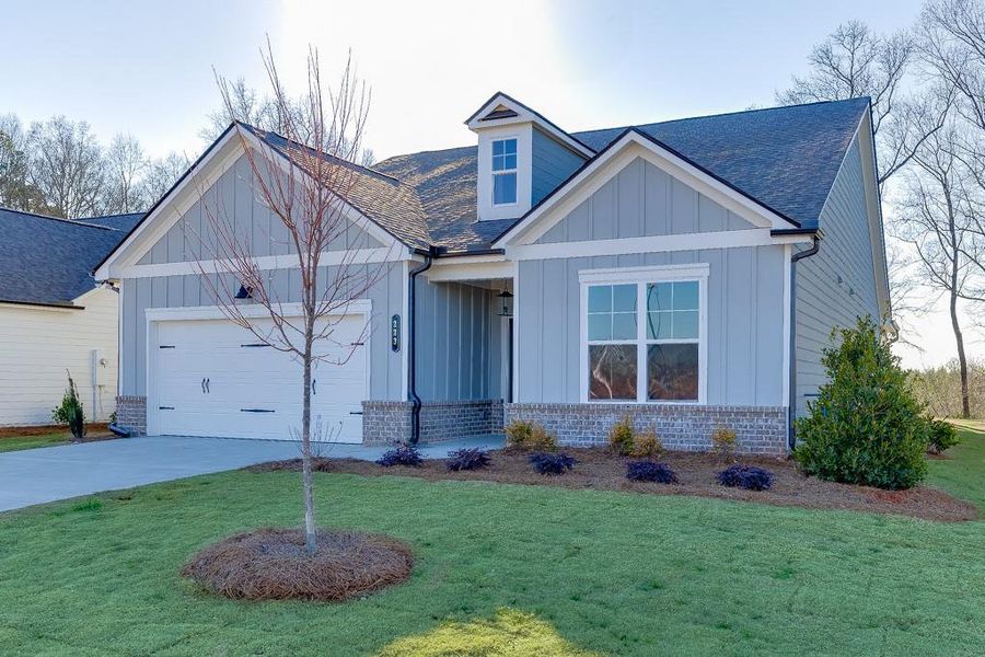 Front exterior of a new home in , Jefferson, GA, highlighting curb appeal (Image 25).