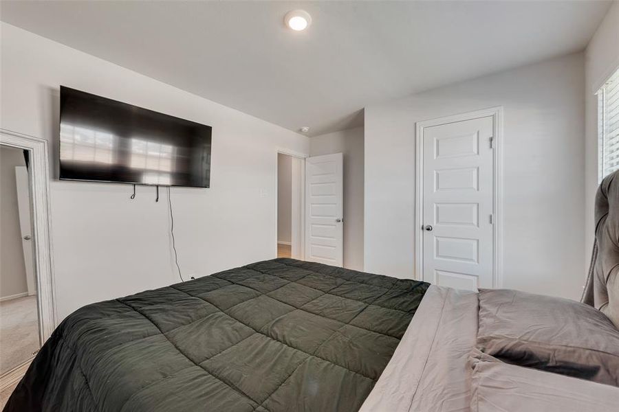 View of carpeted bedroom View of carpeted bedroom