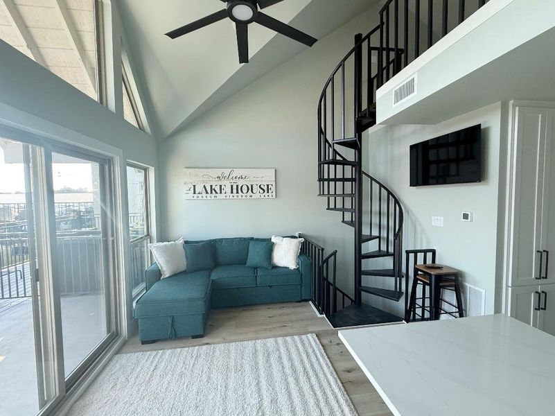 Furnished interior view inside a new home in , Strawn (Image 25).