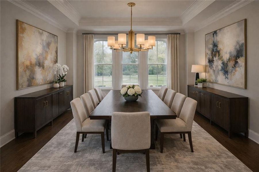 Furnished interior view inside a new home in , Fairburn (Image 5).