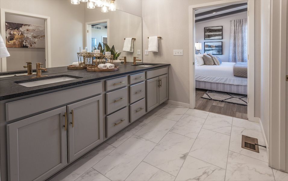 Representative furnished interior of a home built from the Christie by Hartford Homes in Trailside, Timnath (Image 53).