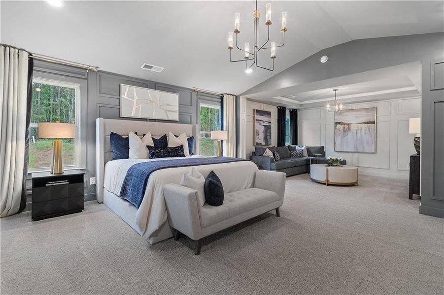 Furnished interior view inside a new home in Riverbend Overlook, Fayetteville (Image 38).